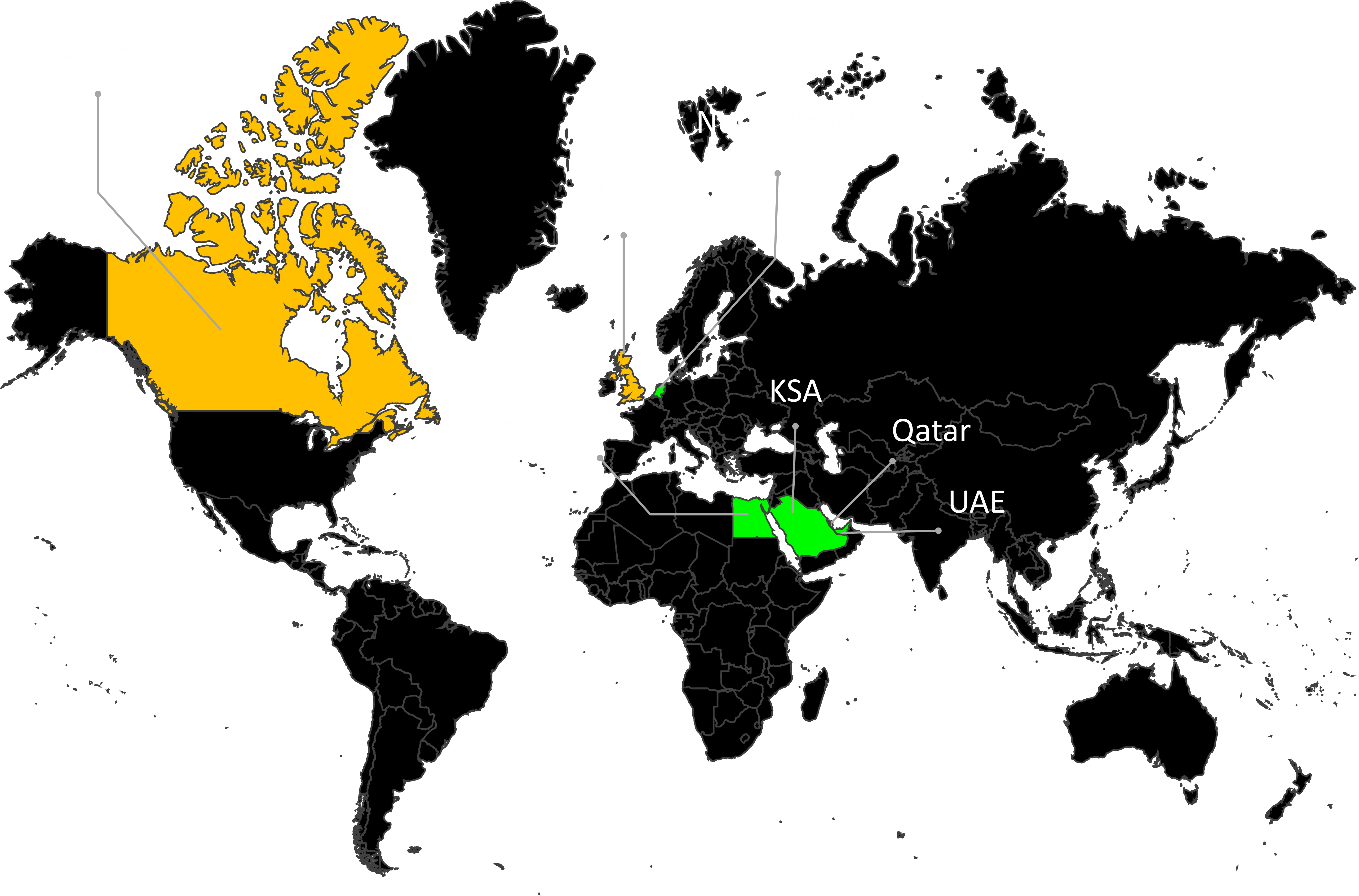 World Map of Operations